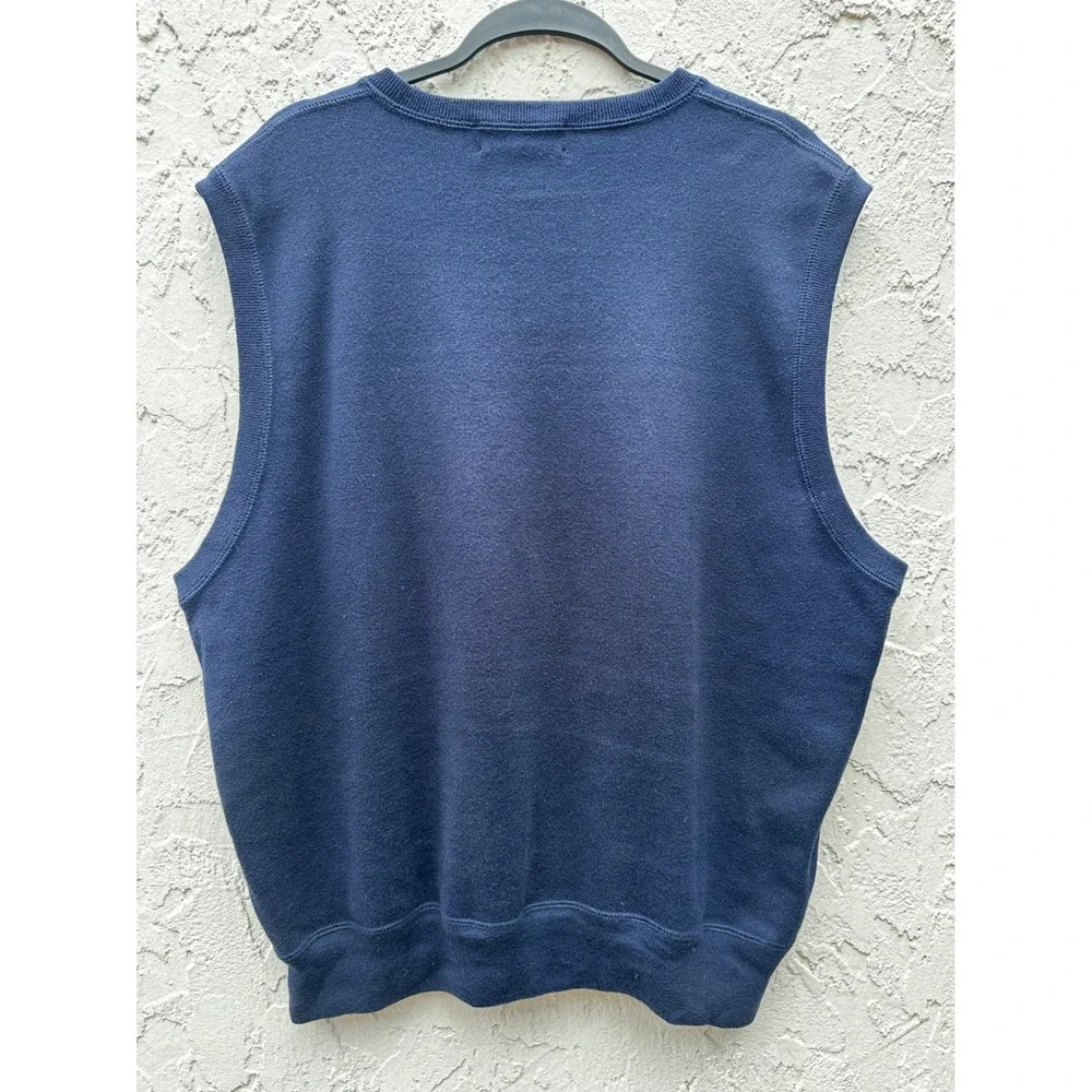 Vintage Polo Ralph Lauren Cotton V-Neck Sweater Vest Men Large Preppy Old Money